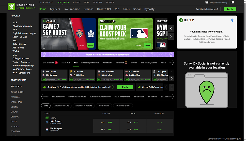 آموزش شرط بندی در DraftKings